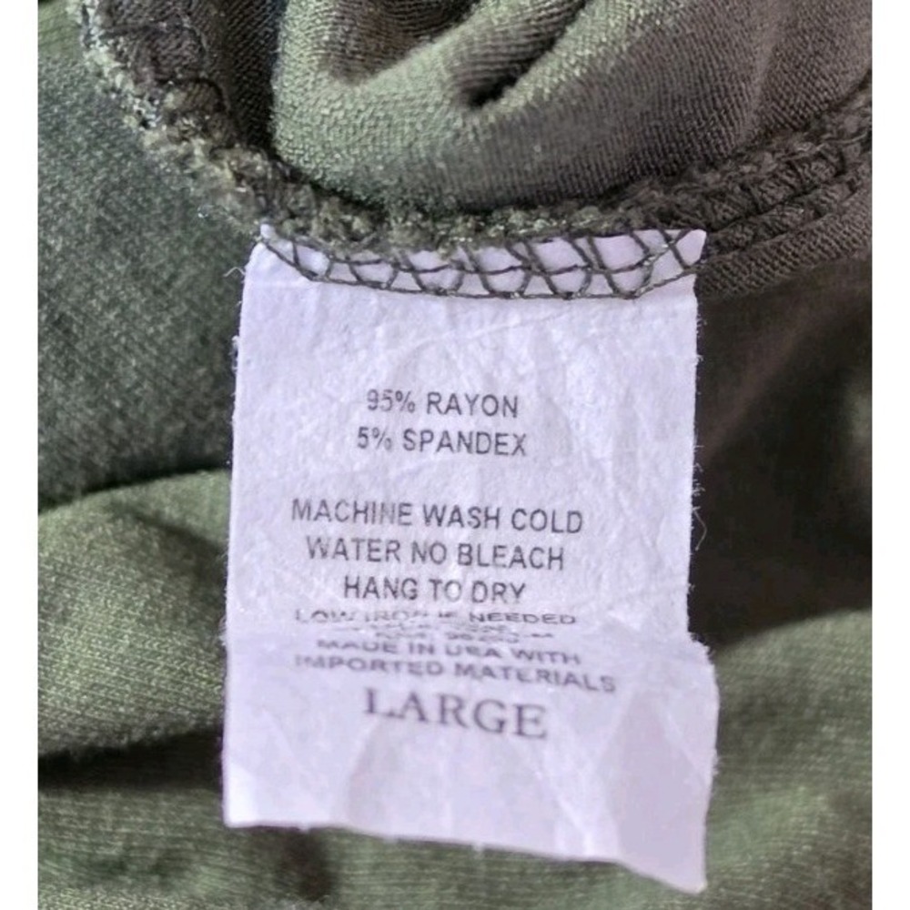 Rachel Rachel Maxi Dress Size 3/4 Sleeve Size Large Olive Color Cowgirl USA - Picture 2 of 4